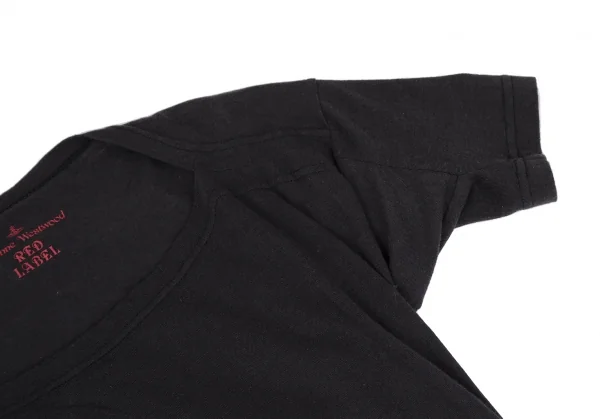 ヴィヴィアンウエストウッド レッドレーベルVivienne Westwood Red Label オーブグリッターラインプリントTシャツワンピース ブルーグレー2 K-119280_004