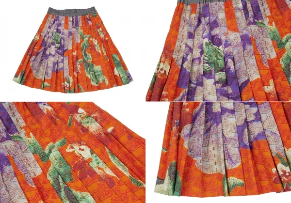 ヴィヴィアンウエストウッド レッドレーベルVivienne Westwood Red Label オーブ総柄プリントセットアップ オレンジ他01・00 K-119286_017