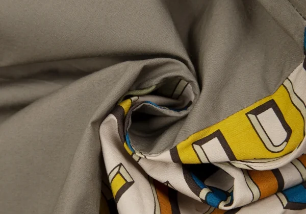 ヴィヴィアンウエストウッド レッドレーベルVivienne Westwood Red Label アルファベットプリント変形切替スカート カーキベージュ2 K-119288_013