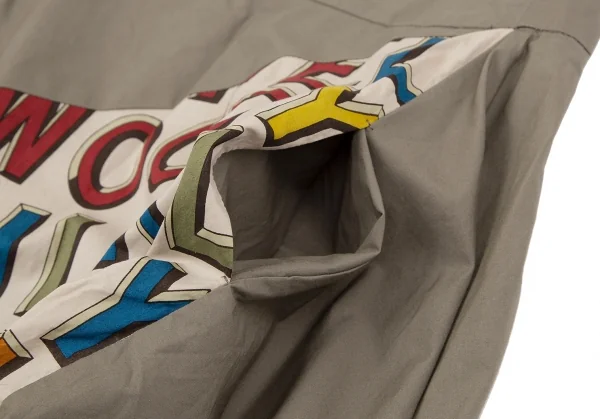 ヴィヴィアンウエストウッド レッドレーベルVivienne Westwood Red Label アルファベットプリント変形切替スカート カーキベージュ2 K-119288_006