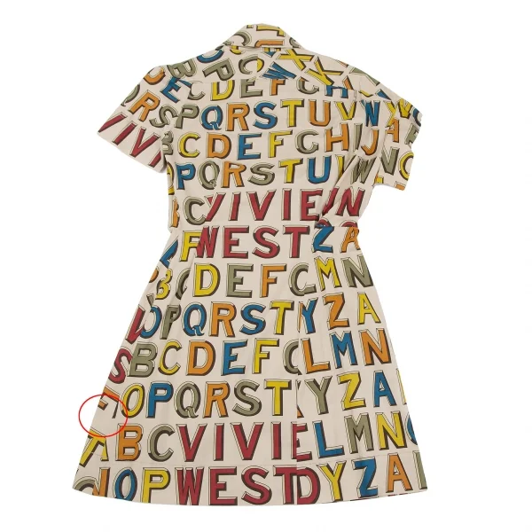 ヴィヴィアンウエストウッド レッドレーベルVivienne Westwood Red Label アルファベットプリントセットアップ カーキベージュ2 K-119289_010