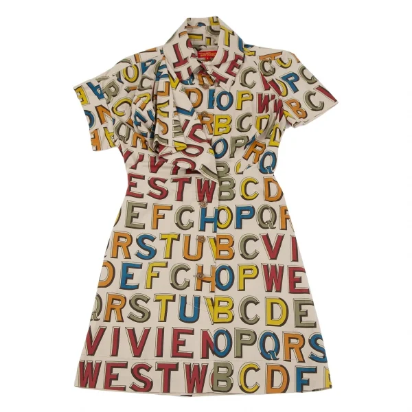 ヴィヴィアンウエストウッド レッドレーベルVivienne Westwood Red Label アルファベットプリントセットアップ カーキベージュ2 K-119289_003