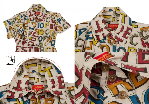 ヴィヴィアンウエストウッド レッドレーベルVivienne Westwood Red Label アルファベットプリントセットアップ カーキベージュ2 K-119289_004