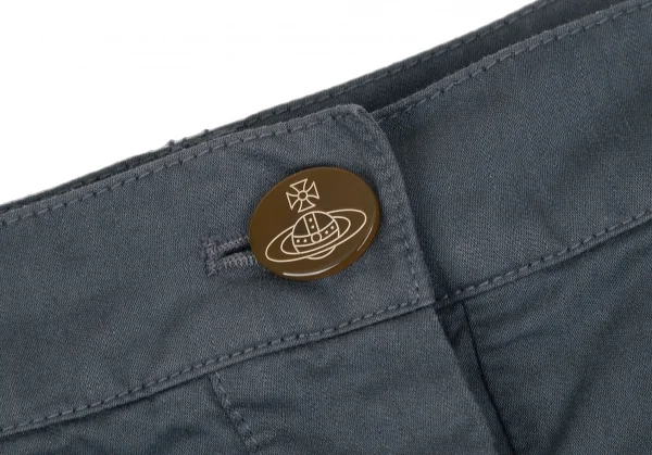 ヴィヴィアンウエストウッド レッドレーベルVivienne Westwood Red Label コットンテンセルハーフラップサルエルパンツ ブルーグレー2 K-119291_004