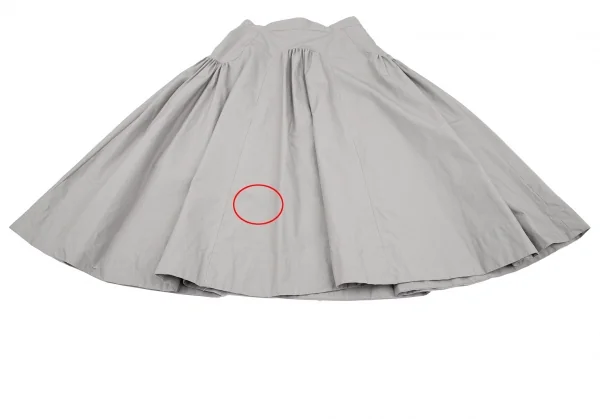 ヴィヴィアンウエストウッド レッドレーベルVivienne Westwood Red Label ギャザー切替デザインスカート ライトグレー2 K-119293_005