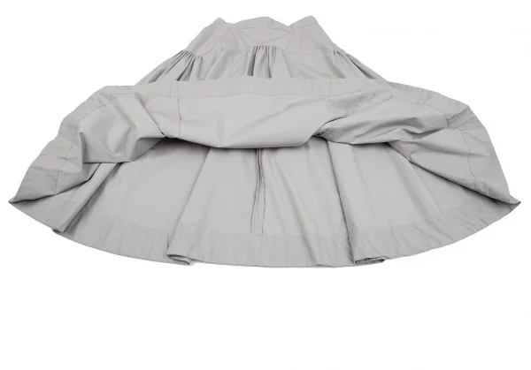 ヴィヴィアンウエストウッド レッドレーベルVivienne Westwood Red Label ギャザー切替デザインスカート ライトグレー2 K-119293_007