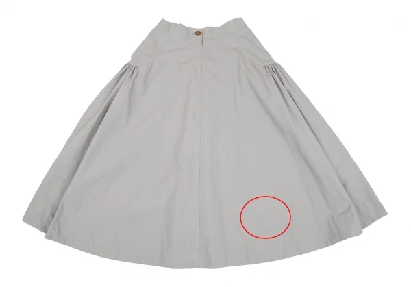 ヴィヴィアンウエストウッド レッドレーベルVivienne Westwood Red Label ギャザー切替デザインスカート ライトグレー2 K-119293_008