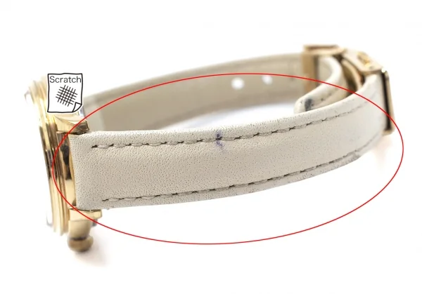 アニエスベーagnes b. シェル文字盤ソーラー腕時計 ゴールド K-119294_005