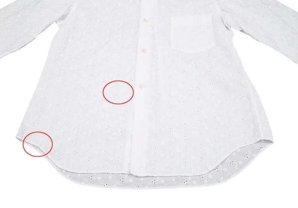 COMME des GARCONS COMME des GARCONS Cotton Embroidered Lace Shirt K-119323_011
