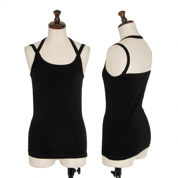 ジャンポールゴルチエ ファムJean Paul GAULTIER FEMME ネックストラップデザインキャミソール 黒40 K-119349_001