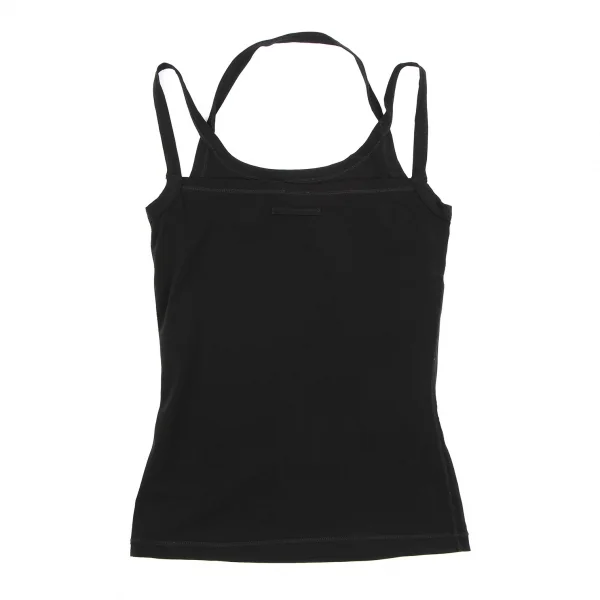 ジャンポールゴルチエ ファムJean Paul GAULTIER FEMME ネックストラップデザインキャミソール 黒40 K-119349_007