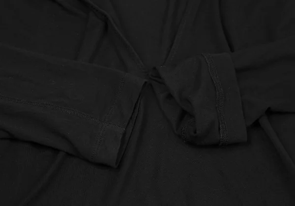 ジャンポールゴルチエJean Paul GAULTIER ストールネックレーヨンスキッパートップス 黒40 K-119351_012