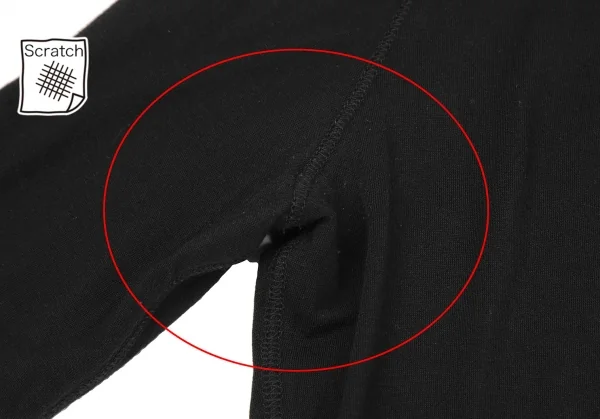 ジャンポールゴルチエJean Paul GAULTIER ストールネックレーヨンスキッパートップス 黒40 K-119351_004