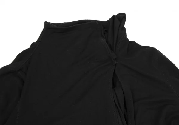 ジャンポールゴルチエJean Paul GAULTIER ストールネックレーヨンスキッパートップス 黒40 K-119351_008