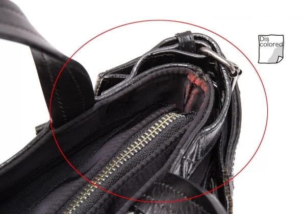 ジャンポールゴルチエJean Paul GAULTIER レザーポケットデザインナイロン2wayバッグ 黒 K-119364_016