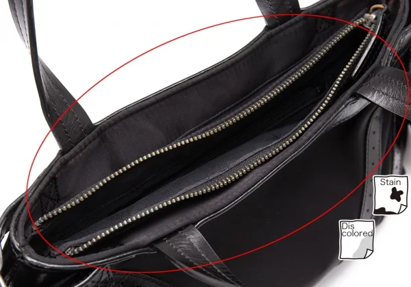 ジャンポールゴルチエJean Paul GAULTIER レザーポケットデザインナイロン2wayバッグ 黒 K-119364_017