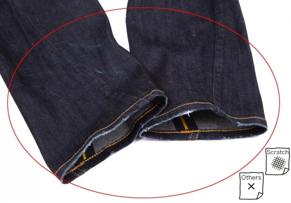 ヴィヴィアンウエストウッド アングロマニアVivienne Westwood ANGLOMANIA バックポケットオーブエンブレム刺繍デニム インディゴ26 K-119384_013