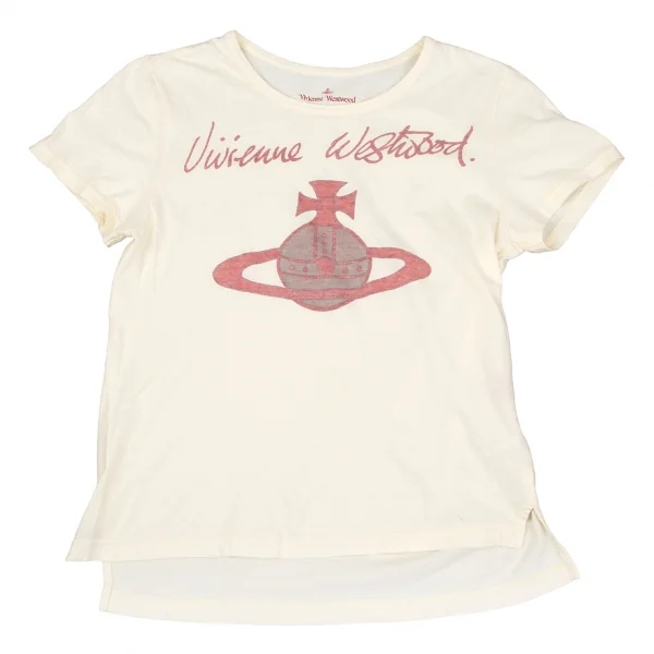 ヴィヴィアンウエストウッド レッドレーベルVivienne Westwood Red Label オーブプリントTシャツ ベージュ1 K-119388_001