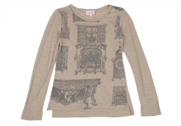 ヴィヴィアンウエストウッド レッドレーベルVivienne Westwood Red Label ゴシックファニチャープリントカットソー モカ2 K-119389_002