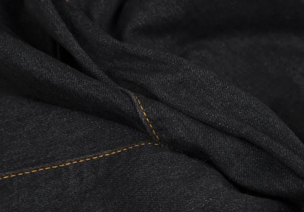 ヴィヴィアンウエストウッド レッドレーベルVivienne Westwood Red Label バックポケットハートオーブ刺繍立体裁断デニムパンツ 黒3 K-119393_013