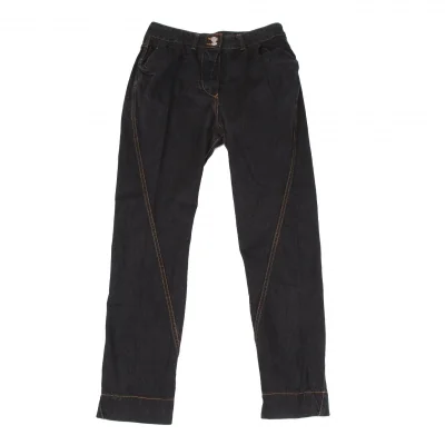 ヴィヴィアンウエストウッド レッドレーベルVivienne Westwood Red Label バックポケットハートオーブ刺繍立体裁断デニムパンツ