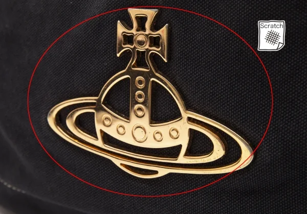 ヴィヴィアンウエストウッドVivienne Westwood メタルオーブキャンバスショルダーバッグ 黒 K-119395_003