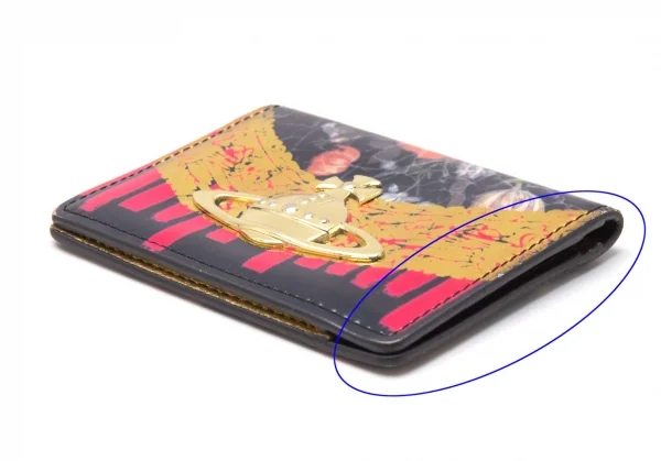 ヴィヴィアンウエストウッドVivienne Westwood フラワープリントオーブパスケース 他 ゴールドマルチ K-119396_003