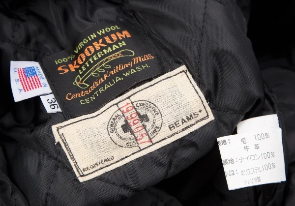 スクーカム×ビームスプラスSKOOKUM×BEAMS PLUS 別注 アワードジャケット ワイン黒36 K-119408_012