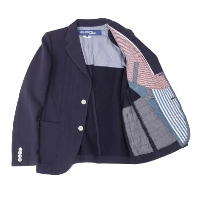 JUNYA WATANABE MAN Inside Patchwork Sweat Tailored Jacket