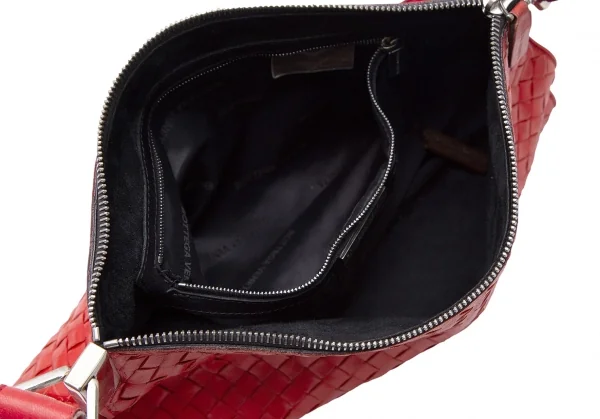 ボッテガヴェネタBOTTEGA VENETA イントレチャートショルダーバッグ 赤 K-119454_014