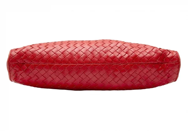 ボッテガヴェネタBOTTEGA VENETA イントレチャートショルダーバッグ 赤 K-119454_005