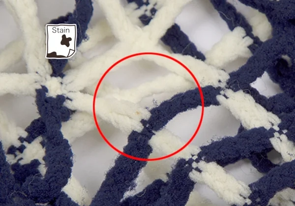 コムデギャルソンCOMME des GARCONS バイカラーネットノースリーブ 青白S位 K-119456_010