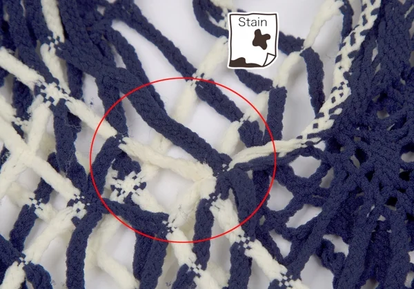 コムデギャルソンCOMME des GARCONS バイカラーネットノースリーブ 青白S位 K-119456_004