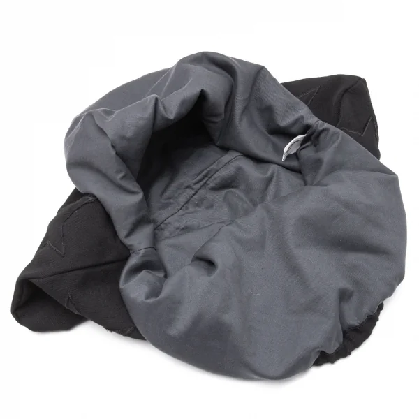 ローブドシャンブル コムデギャルソンrobe de chambre COMME des GARCONS メタルリングハンドルウールスターパッチバッグ 黒 K-119477_009