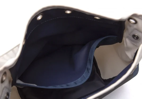 コムコム コムデギャルソンCOMME des GARCONS ナイロンキャンバスショルダーバッグ 紺白 K-119481_018