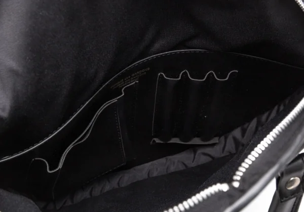 コムコム コムデギャルソンCOMME des GARCONS シンセティックレザーサークルシルエットバッグ 黒 K-119483_010