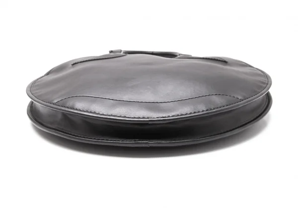 コムコム コムデギャルソンCOMME des GARCONS シンセティックレザーサークルシルエットバッグ 黒 K-119483_006