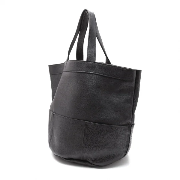 コムデギャルソンCOMME des GARCONS シュリンクレザートートバッグ 黒 K-119487_002