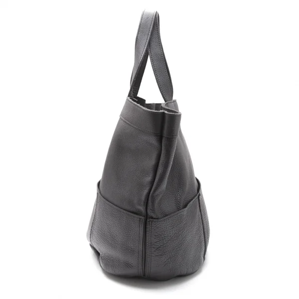 コムデギャルソンCOMME des GARCONS シュリンクレザートートバッグ 黒 K-119487_003