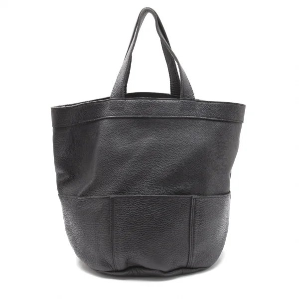 コムデギャルソンCOMME des GARCONS シュリンクレザートートバッグ 黒 K-119487_004