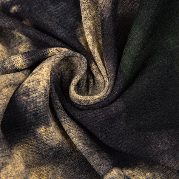 ジャンポールゴルチエ マイユJean Paul GAULTIER AILLE アダムの創造プリントパワーネットカットソー ベージュ黒M K-119510_016