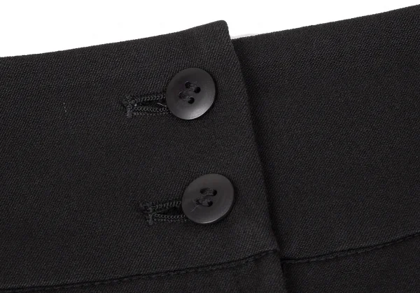 イッセイミヤケISSEY MIYAKE コットンストレッチバックスリットスカート 黒2 K-119524_013