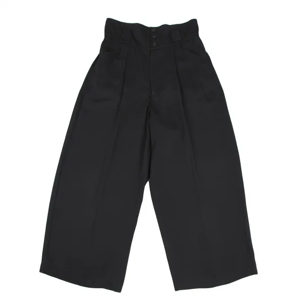 シュルシュレシェバインSCHLUSSELBEIN レーヨンハイウエストワイドパンツ 黒M位 K-119561_001