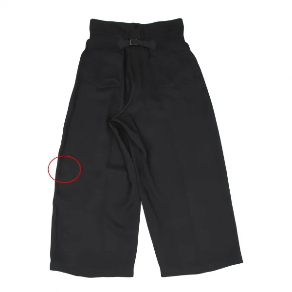 シュルシュレシェバインSCHLUSSELBEIN レーヨンハイウエストワイドパンツ 黒M位 K-119561_011