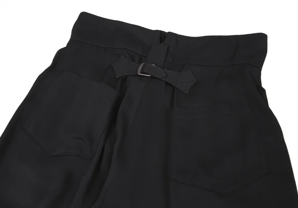 シュルシュレシェバインSCHLUSSELBEIN レーヨンハイウエストワイドパンツ 黒M位 K-119561_013