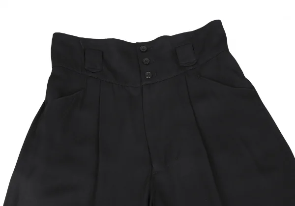 シュルシュレシェバインSCHLUSSELBEIN レーヨンハイウエストワイドパンツ 黒M位 K-119561_002