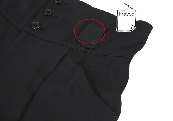 シュルシュレシェバインSCHLUSSELBEIN レーヨンハイウエストワイドパンツ 黒M位 K-119561_003