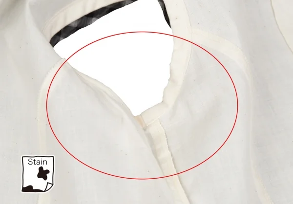 コムデギャルソンCOMME des GARCONS シースルーギンガムチェックレイヤードバックボタンノースリーブ 白黒生成りS K-119577_013