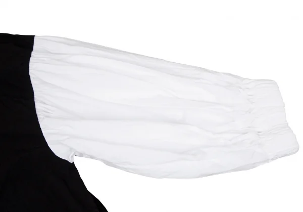 ヴィヴィアンウエストウッド レッドレーベルVivienne Westwood Red Label パネル切替バンドカラーシャツワンピース ベージュ黒水色他00 K-119582_008