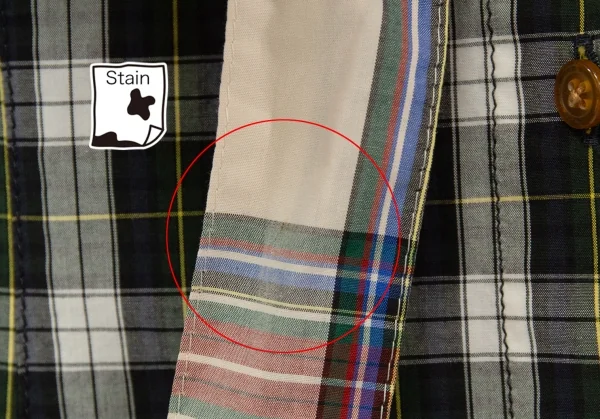 ヴィヴィアンウエストウッド レッドレーベルVivienne Westwood Red Label チェック切替リボンブラウス 白緑他1 K-119583_012